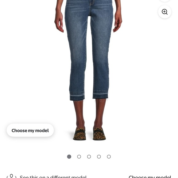 Time and Tru Denim - Time and Tru Woman’s High Rise Straight Crop Jeans